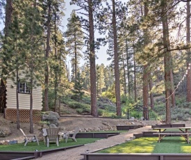 Big Bear Cabin with Hot Tub, Sauna and Lawn Games!