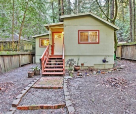 Quiet Cottage with Redwood Forest Views and Deck!